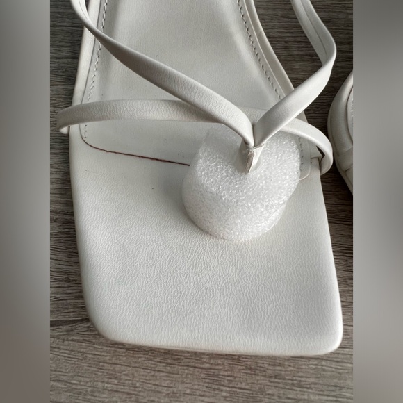 Bar III Women's Pink Alana Tie-up Geo-heel Sandals - Picture 5 of 9